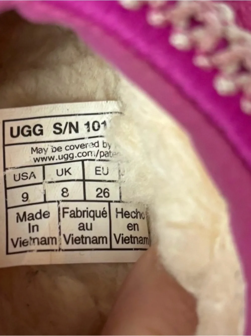 UGG Kids Hot Pink Suede Shearling-Lined Clog Slippers